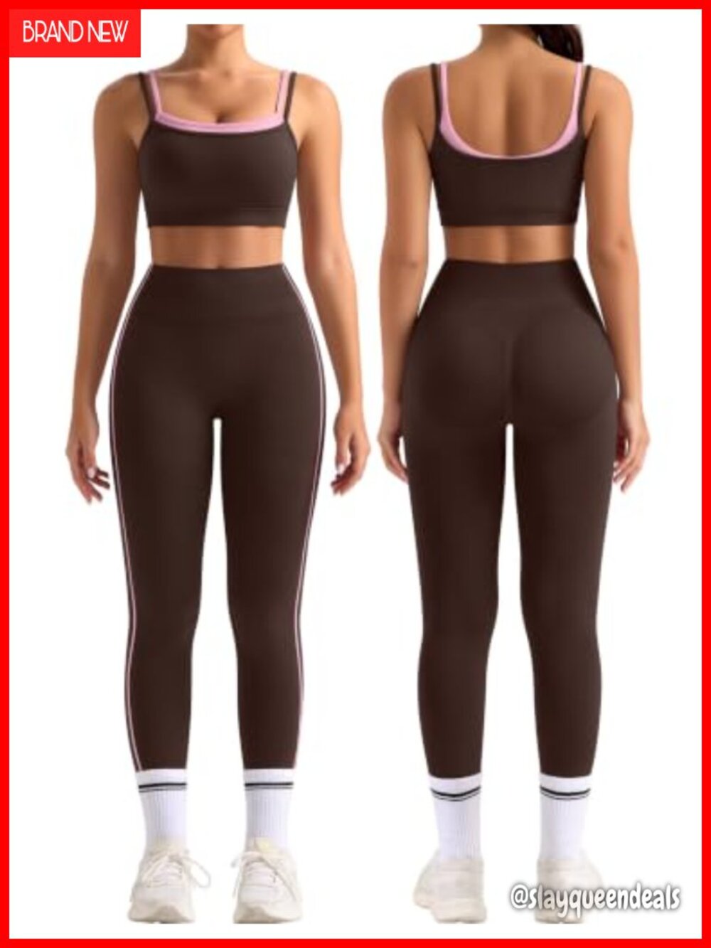 Women 2 Piece Workout Set Seamless Polyamide Spandex Sports Bra Leggings
